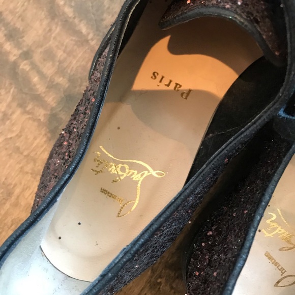Christian Louboutin Glitter Oxfords - Picture 2 of 3